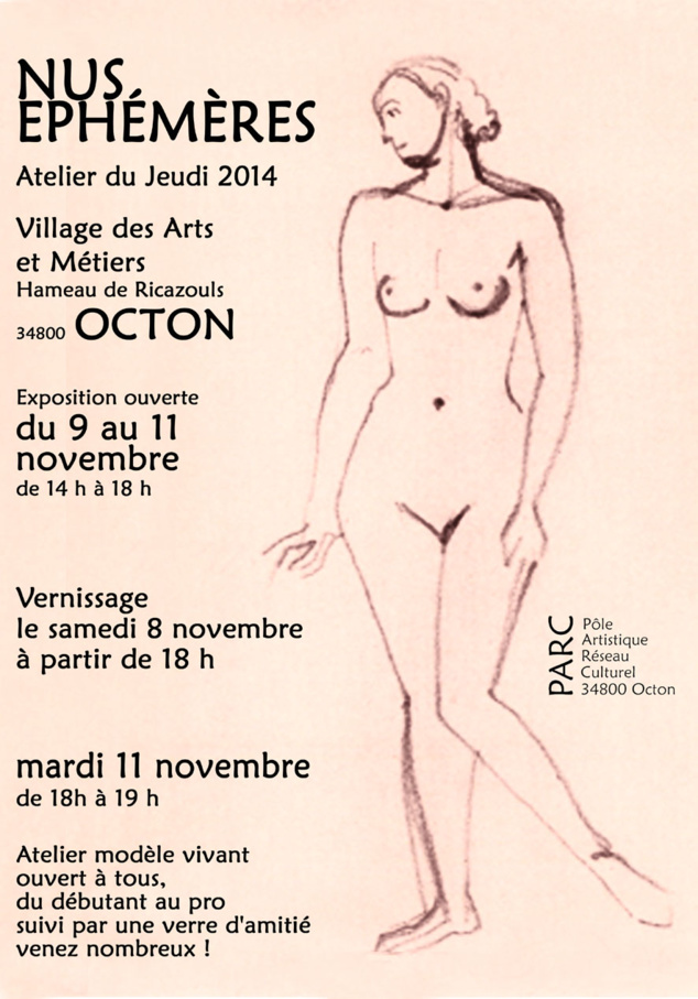 Nus éphémères exposés à Octon Nus éphémères exposés à Octon