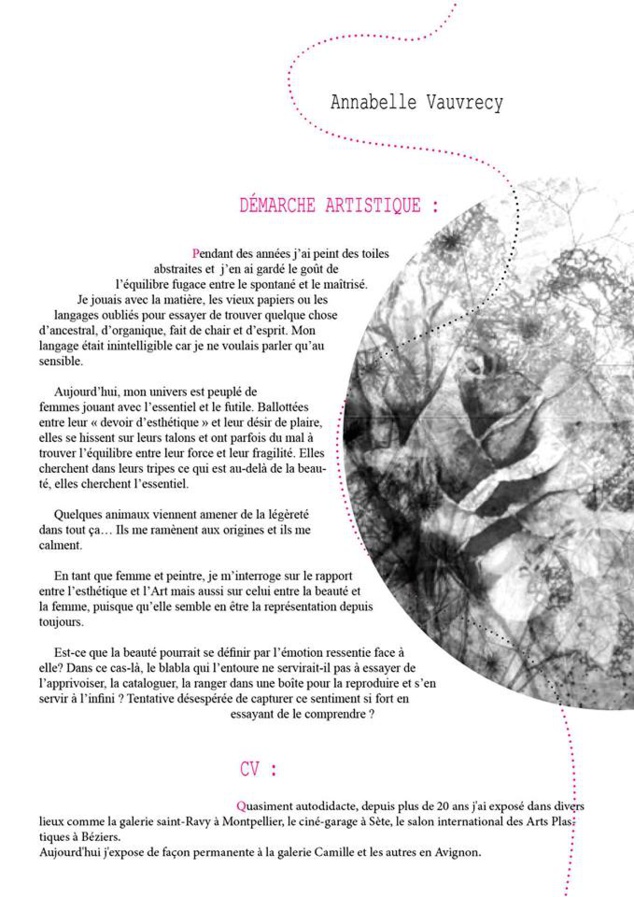 Annabelle Vauvrecy expose à Barbentane (13) Annabelle Vauvrecy expose à Barbentane (13)