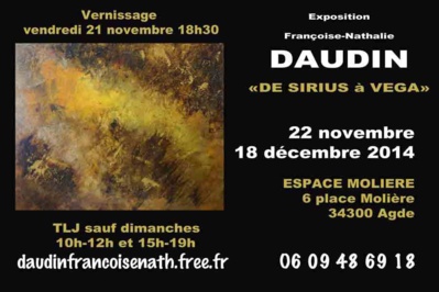 Françoise-Nathalie Daudin expose à Agde Françoise-Nathalie Daudin expose à Agde