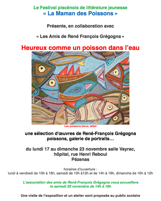 René-François Gregogna expose à Pézenas René-François Gregogna expose à Pézenas