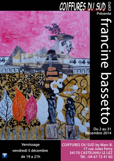 Francine Bassetto expose chez Coiffure du Sud - by Marc B. à Castelnau-le-Lez Francine Bassetto expose chez Coiffure du Sud - by Marc B. à Castelnau-le-Lez