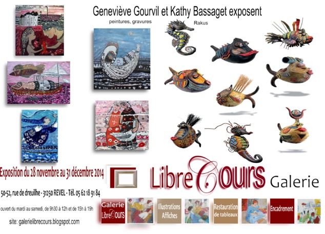 Genviève Gourvil & Kathy Bassaget exposent à Revel Genviève Gourvil & Kathy Bassaget exposent à Revel