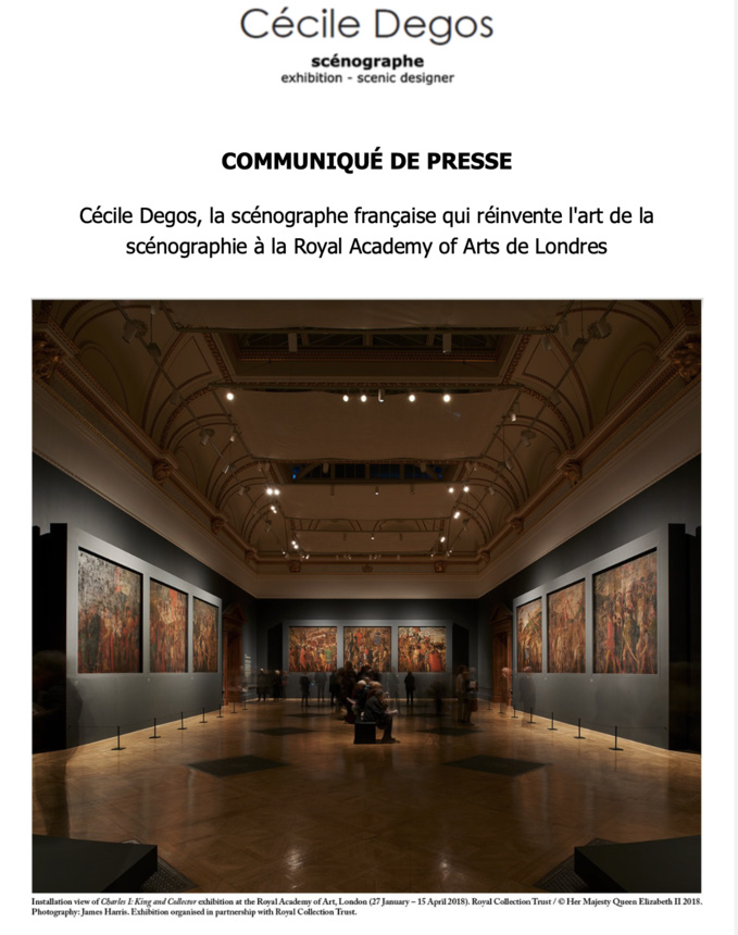 Cécile Degos réinvente l'art de la scénographie à la Royal Academy of Arts de Londres