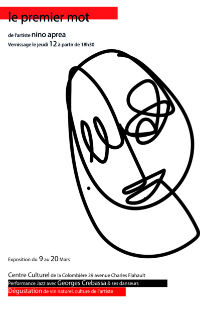 Nino Apra expose au CHU de la Colombière à Montpellier "Le premier mot" Nino Apra expose au CHU de la Colombière à Montpellier "Le premier mot"