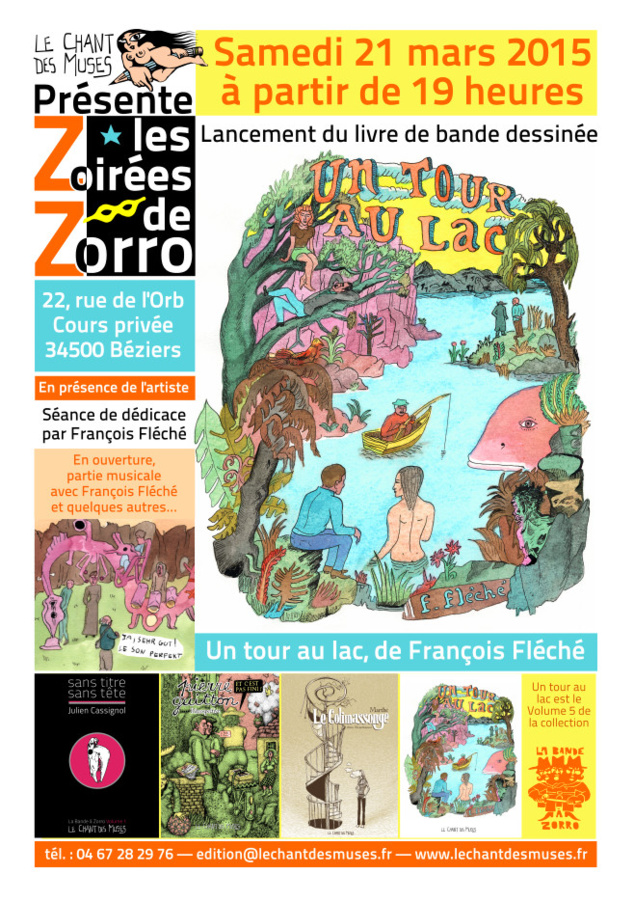 "Un tour au lac" la nouvelle BD de la collection "la bande à Zorro" du Chant des Muses "Un tour au lac" la nouvelle BD de la collection "la bande à Zorro" du Chant des Muses