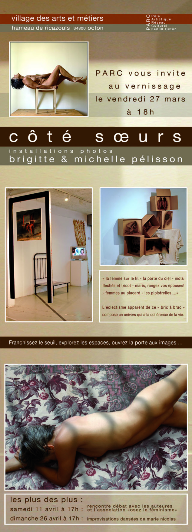 Brigitte PÉLISSON et Pierre DAVIDOVICI exposent à Octon Brigitte PÉLISSON et Pierre DAVIDOVICI exposent à Octon