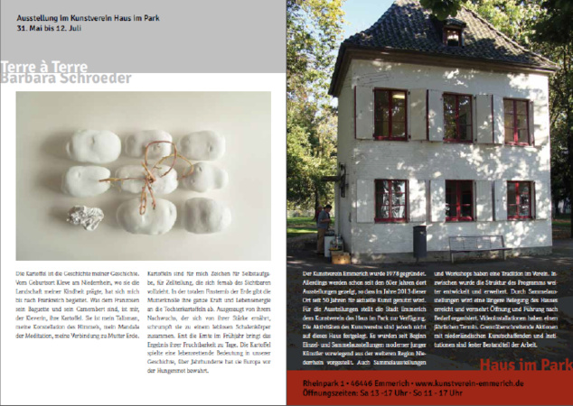 Barbara Schroeder expose à "La maison du parc" à Emmerich - Allemagne Barbara Schroeder expose à "La maison du parc" à Emmerich - Allemagne