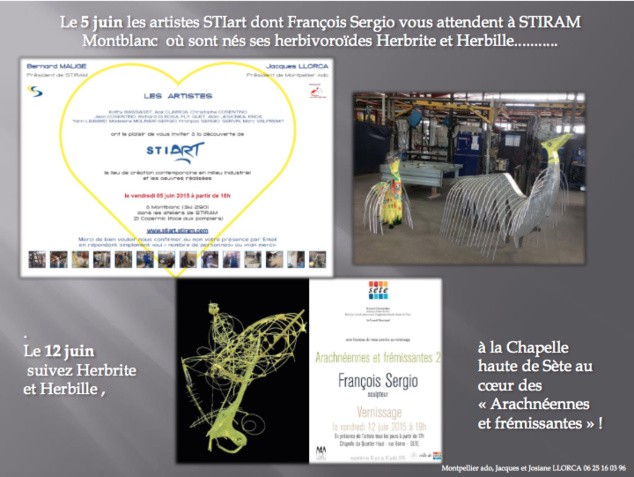 Expositions STIart et François Sergio à la Chapelle Haute de Sète Expositions STIart et François Sergio à la Chapelle Haute de Sète