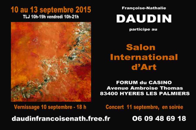 Françoise-Nathalie Daudin expose à Hyères Françoise-Nathalie Daudin expose à Hyères