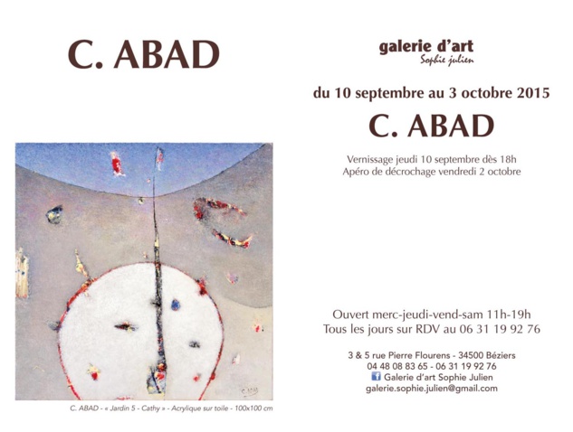 C.ABAD expose à Béziers C.ABAD expose à Béziers