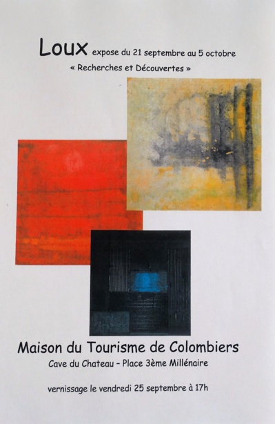 Loux expose à Colombier (34440) Loux expose à Colombier (34440)