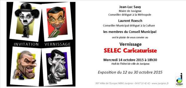 Selec expose ses caricatures à Juvignac Selec expose ses caricatures à Juvignac