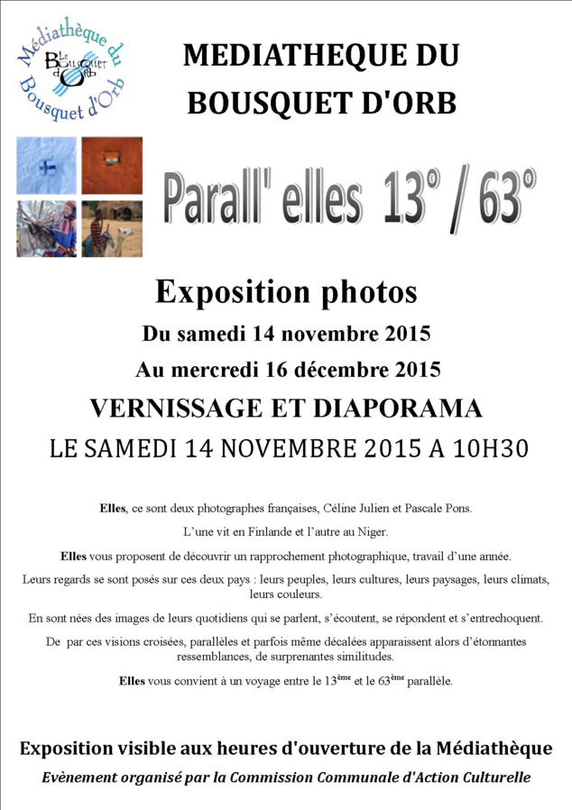 Céline Julien et Pascale Pons exposent au Bousquet-d'Orb Céline Julien et Pascale Pons exposent au Bousquet-d'Orb