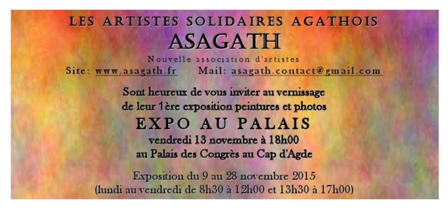 ASAGATH (Artistes solidaires agathois) expose à Agde ASAGATH (Artistes solidaires agathois) expose à Agde