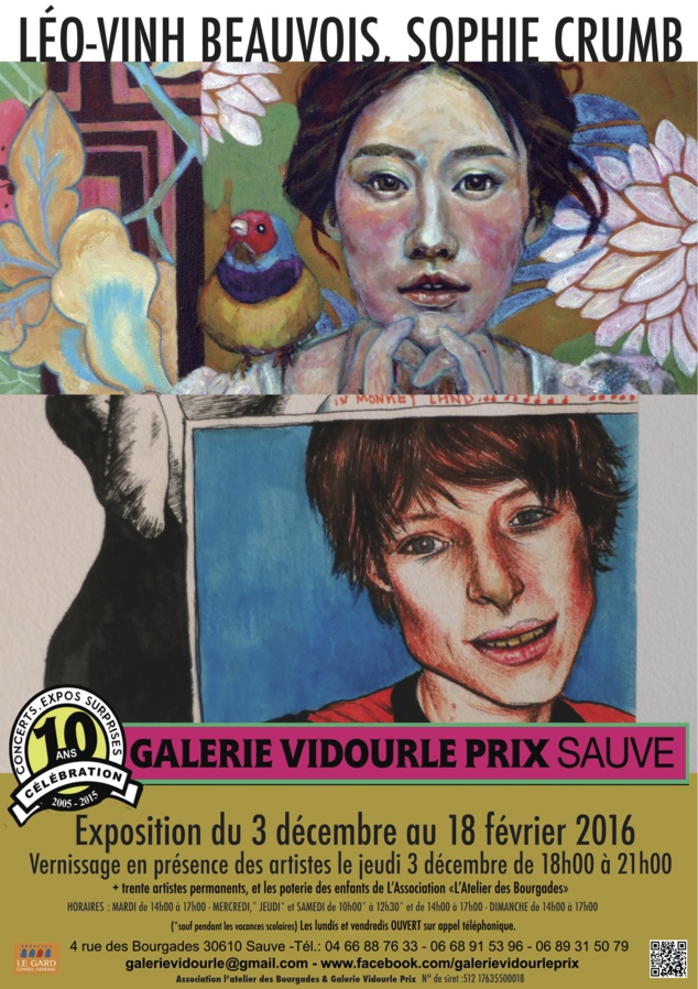 Léo-Vinh BEAUVOIS et Sophie CRUMB exposent à Sauve Léo-Vinh BEAUVOIS et Sophie CRUMB exposent à Sauve