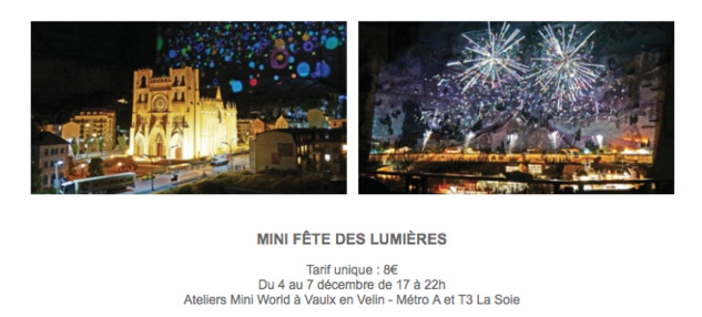 Mini World Lyon organise une Mini Fête des Lumières Mini World Lyon organise une Mini Fête des Lumières