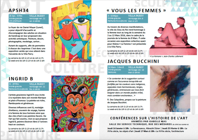 Exposition villa Parry - Le Grau du Roi Exposition villa Parry - Le Grau du Roi