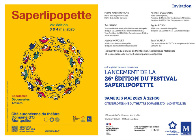 26e édition du festival Saperlipopette - Montpellier