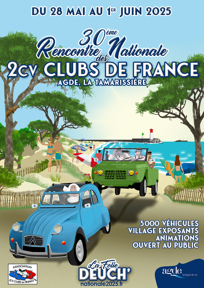 Rencontre Nationale 2 CV Clubs de France - Agde