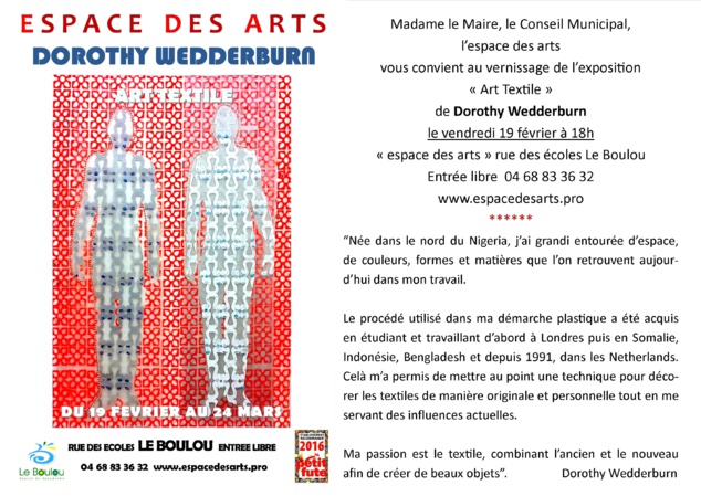 Dorothy WEDDERBURN expose à Le Boulou Dorothy WEDDERBURN expose à Le Boulou