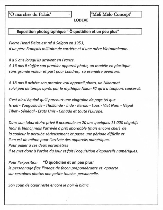 Pierre DEIAS - expose à Lodève Pierre DEIAS - expose à Lodève