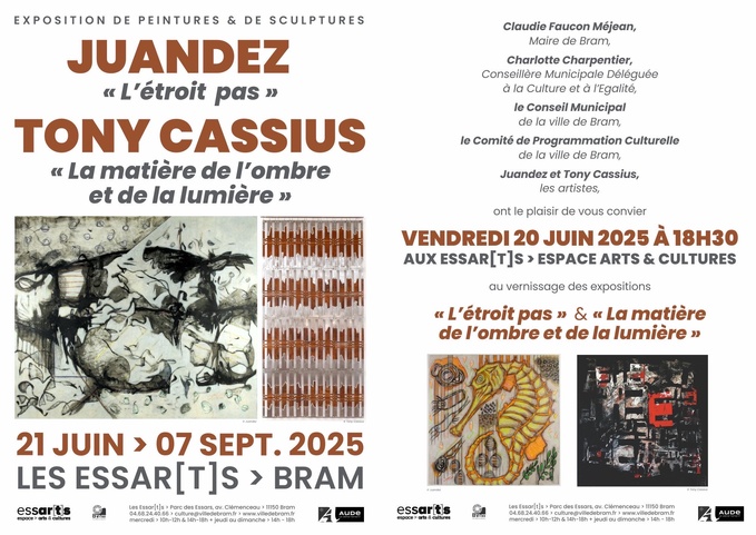 Exposition Juandez et Tony Cassius aux Essarts (11150)