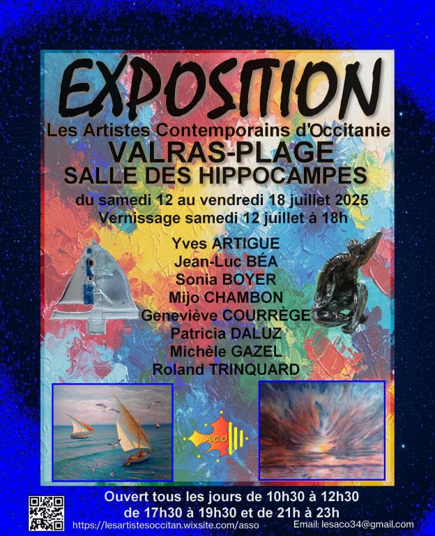 7 artistes de l'ACO, Artistes Contemporains d'Occitanie - Valras-Plage 7 artistes de l'ACO, Artistes Contemporains d'Occitanie - Valras-Plage
