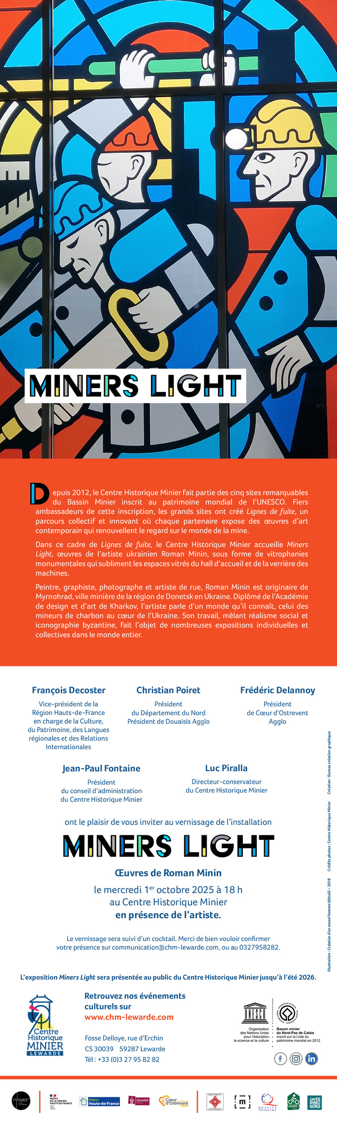 Exposition "Miners light" au Centre Historique Minier Exposition "Miners light" au Centre Historique Minier