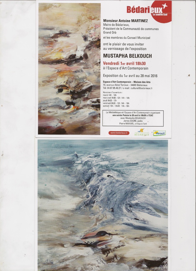Mustapha Belkouch expose à Bédarieux Mustapha Belkouch expose à Bédarieux