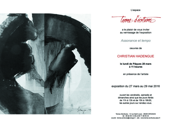 Christian Hadengue expose à Grignan Christian Hadengue expose à Grignan