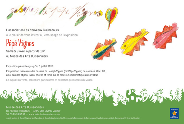 Pépé Vignes - Exposition à Saint Sever du Moustier (12370) Pépé Vignes - Exposition à Saint Sever du Moustier (12370)