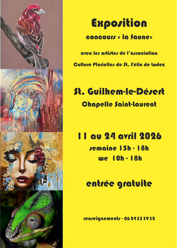 Exposition Culture Plurielles - Espace Saint-Laurent - Saint-Guilhem-le-Désert Exposition Culture Plurielles - Espace Saint-Laurent - Saint-Guilhem-le-Désert