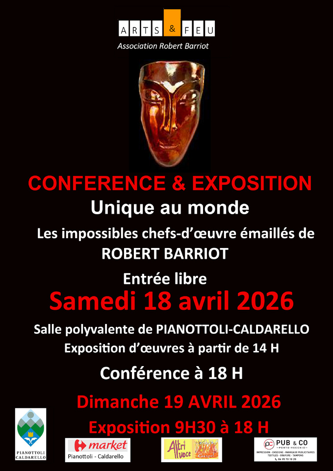 Exposition des chefs-d'oeuvres émaillés de Rober BARRIOT - Pianottoli-Caldarello