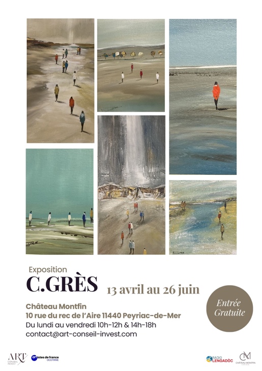 EXPOSITION DE C.GRÈS - Château Montfin - 11440 Peyriac-de-Mer