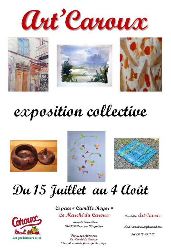 Exposition collective à Art CAROUX Exposition collective à Art CAROUX