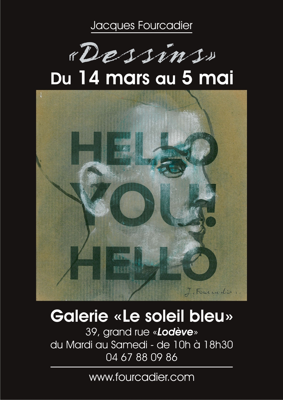 Exposition de Jacques FOURCADIER au " Soleil Bleu " à Lodève