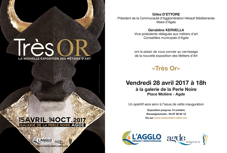 Exposition "Très Or" - Galerie la Perle Noire - Agde