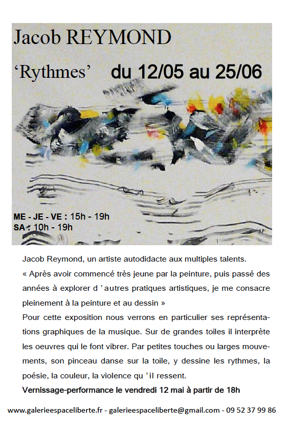 Exposition - Jacob Reymond -  " RYTHMES " à CREST