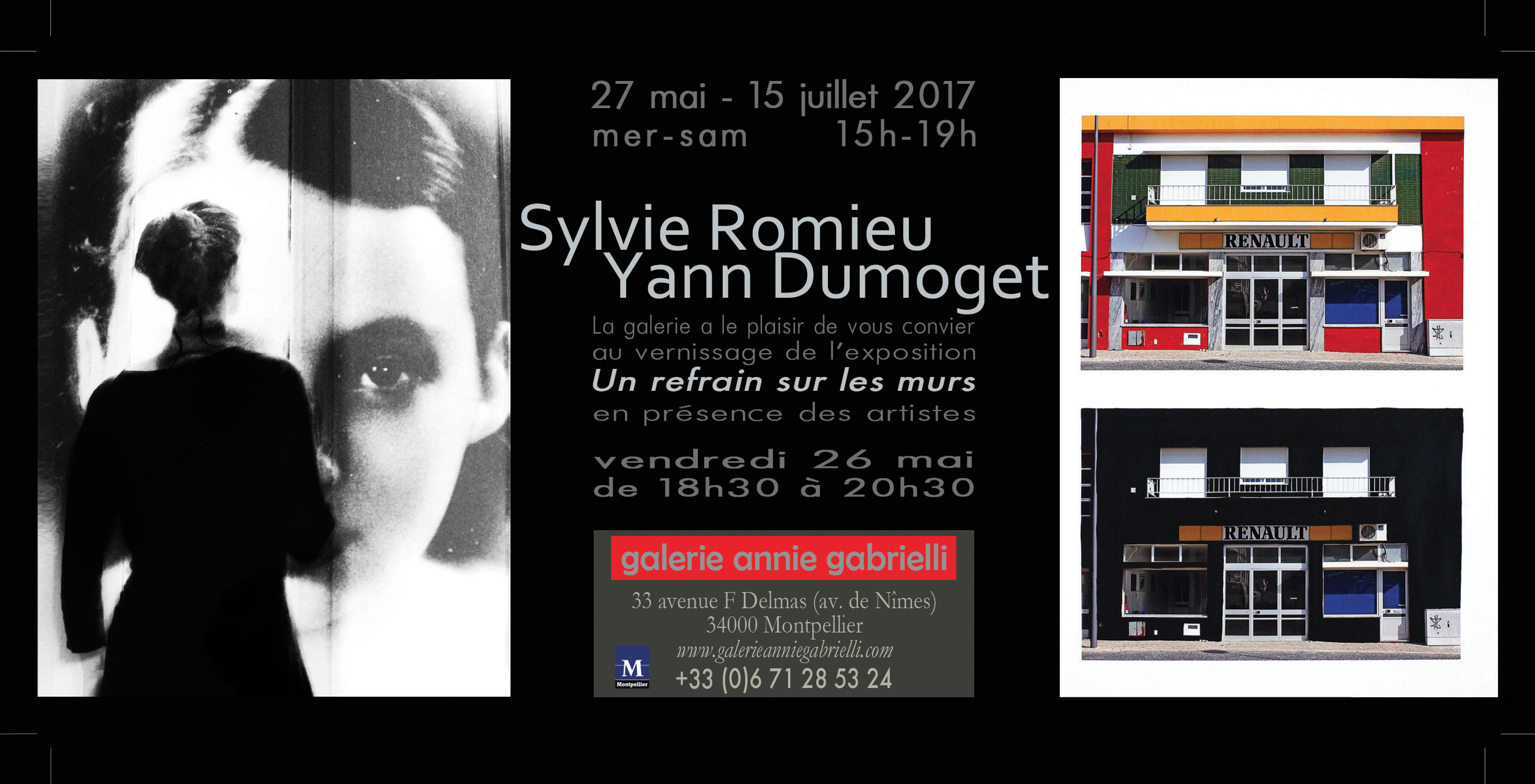 Yann DUMOGET- Sylvie ROMIEU à la Galerie Annie Gabrielli - Montpellier