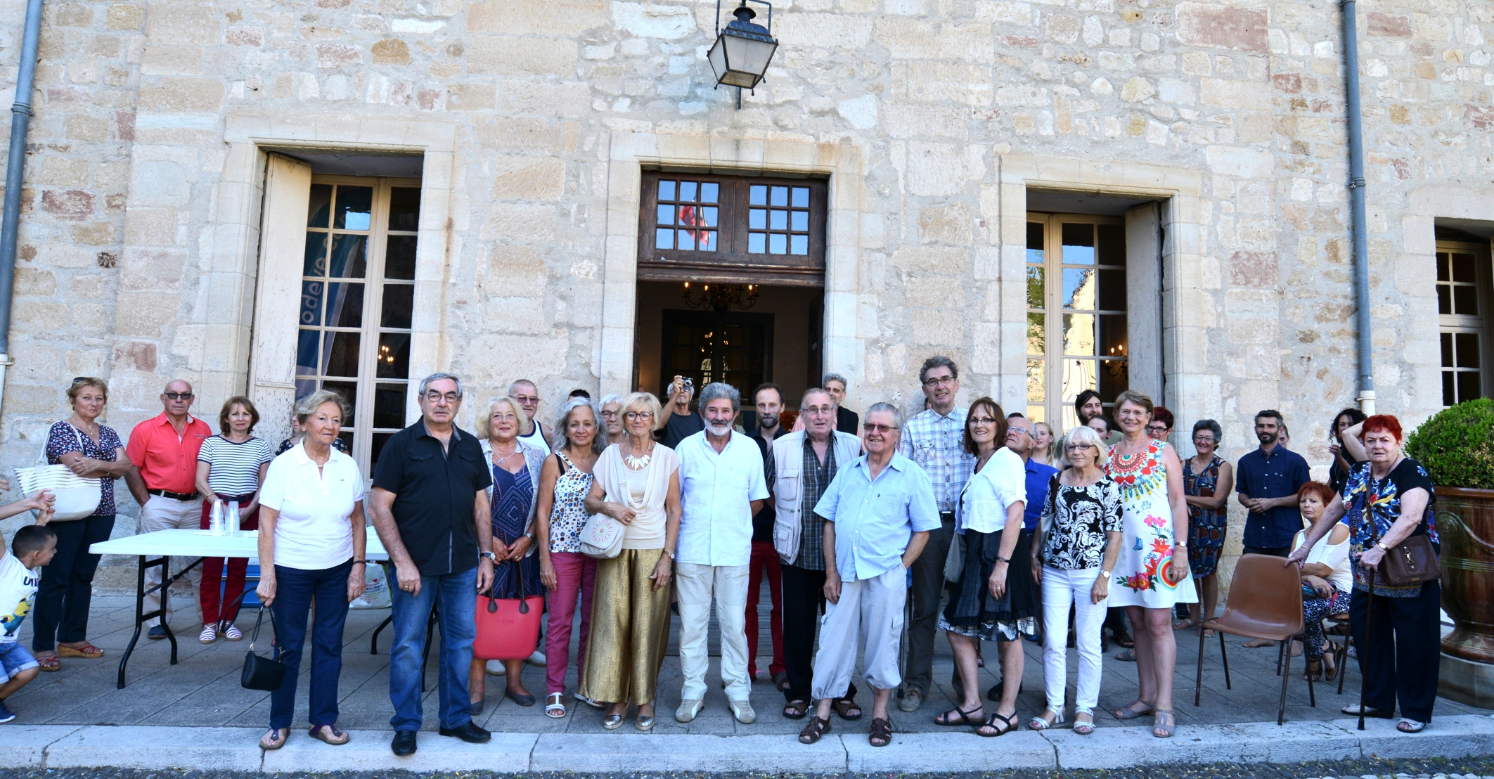 Les artistes le jour du vernissage