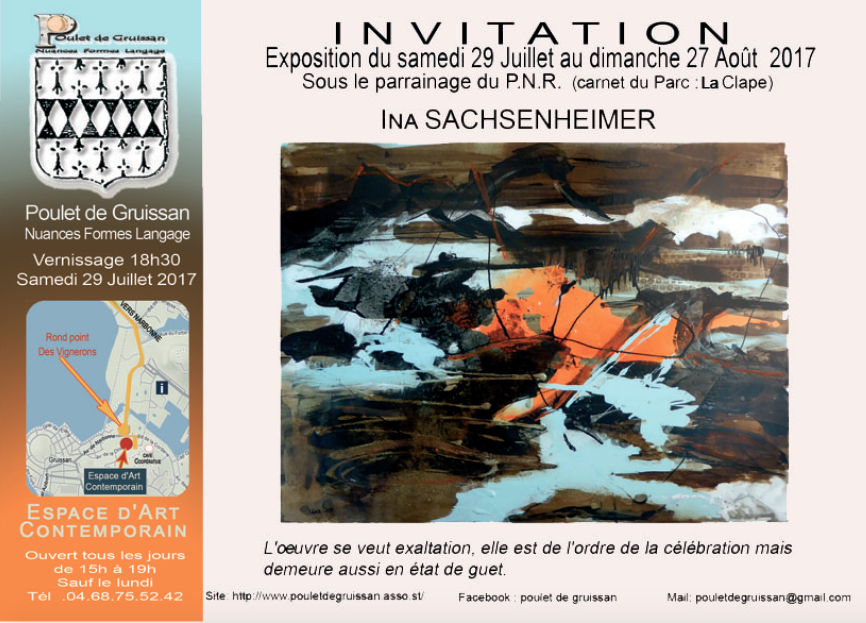Exposition Ina Sachsenheimer - Gruissan