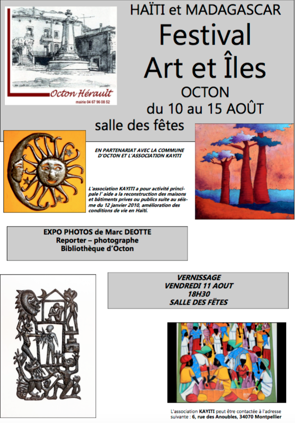 EXPOSITION  " ART et ÎLES " . KAYITI - Octon