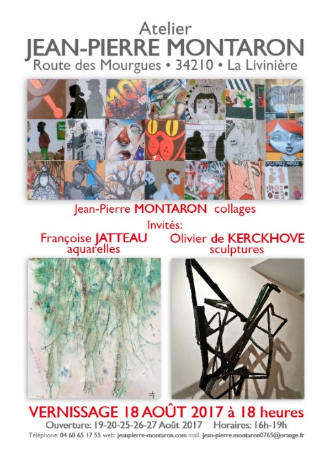 Exposition à LA LIVINIÈRE de Françoise JATTEAU et Olivier de KERCKHOVE