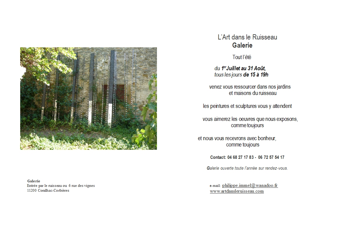 L'Art dans le ruisseau - Cornihac-Corbières