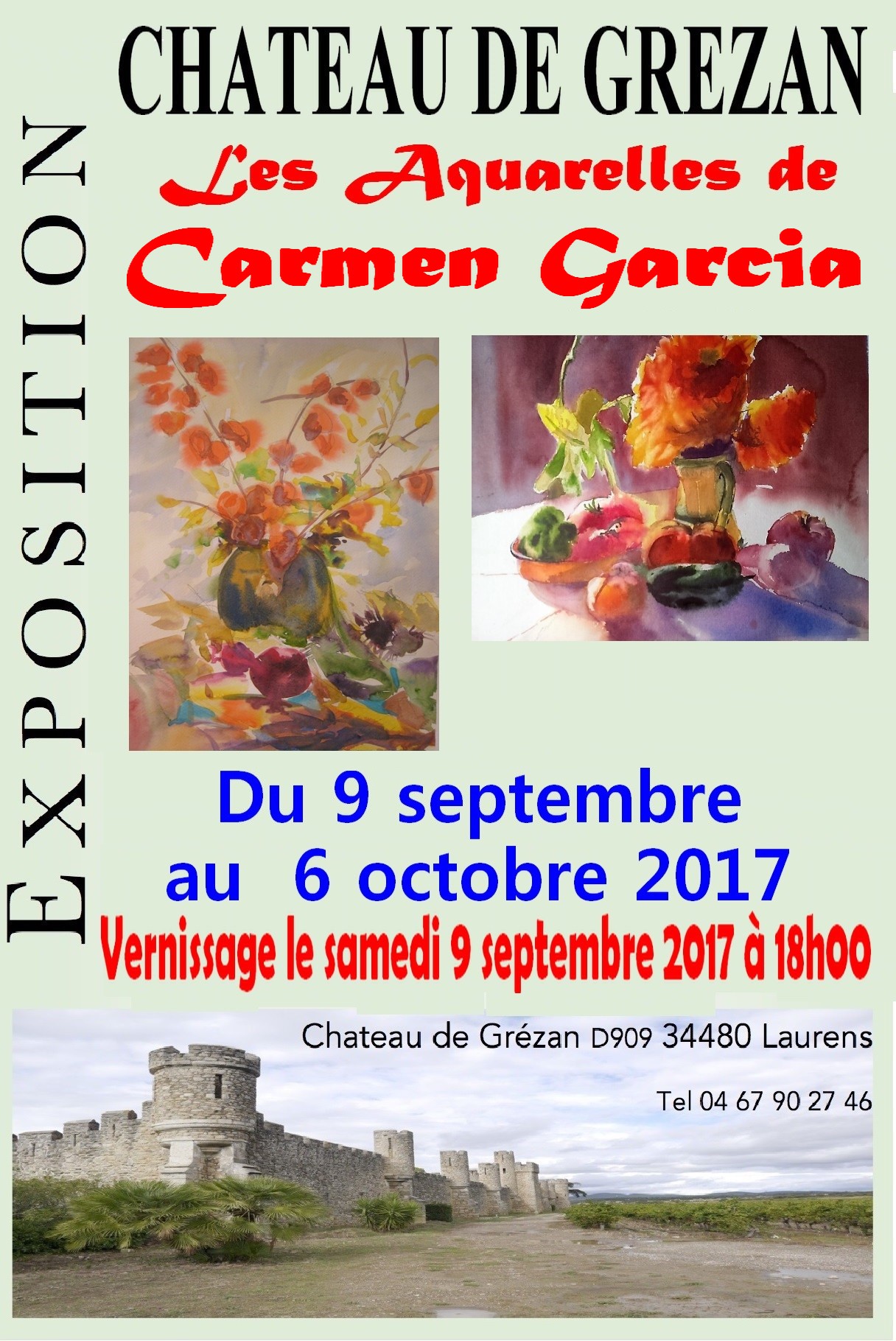 Exposition de Carmen GARCIA au Château de GRÉZAN