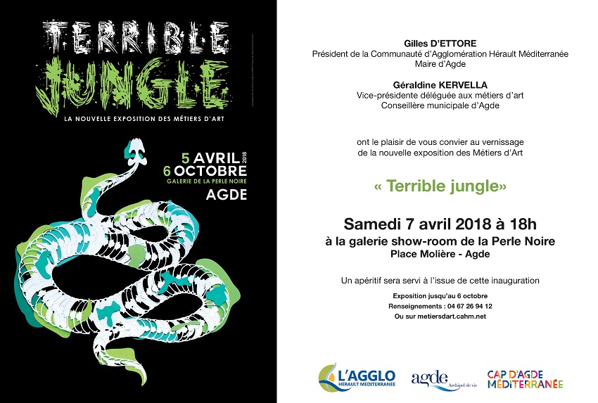 exposition "Terrible jungle" - Galerie la Perle Noire - Agde