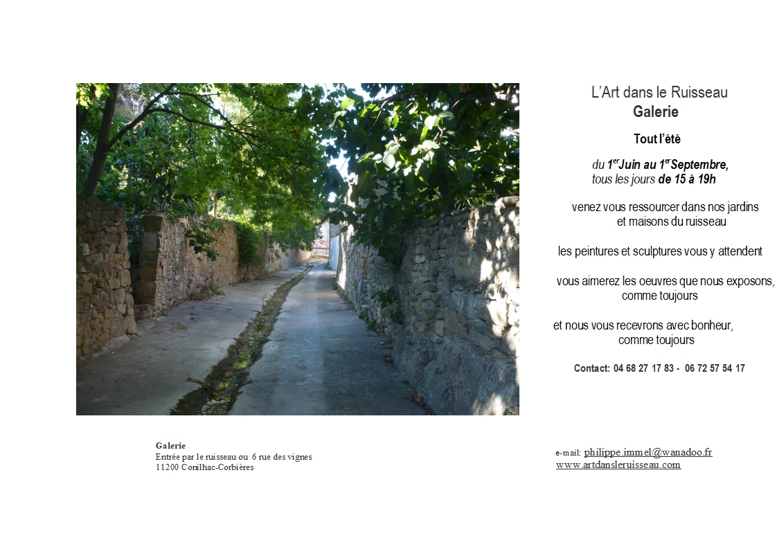 Galerie L'Art dans le Ruisseau - Cornilhac-Corbières