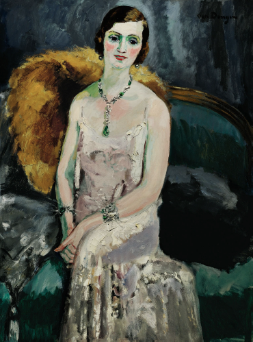 Kees VAN DONGEN (1877 - 1968) Femme aux bijoux, 1929 huile sur toile - © ADAGP, 2013