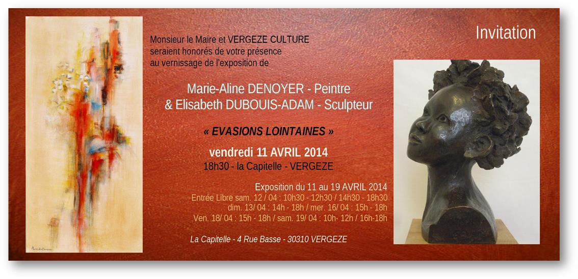 Marie-Aline Denoyer - Peintre & Elisabeth Dubouis-Adam - Sculpteur