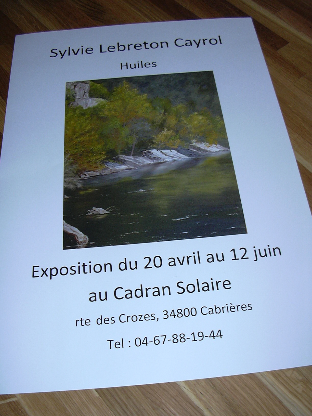 Sylvie Lebreton Cayrol expose à Cabrières